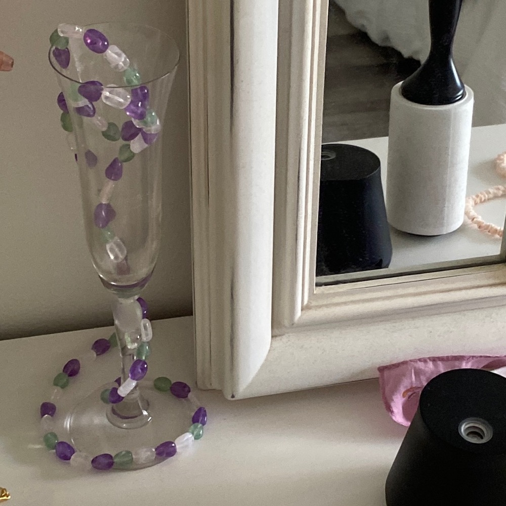 Indie aesthetic necklace with crystals